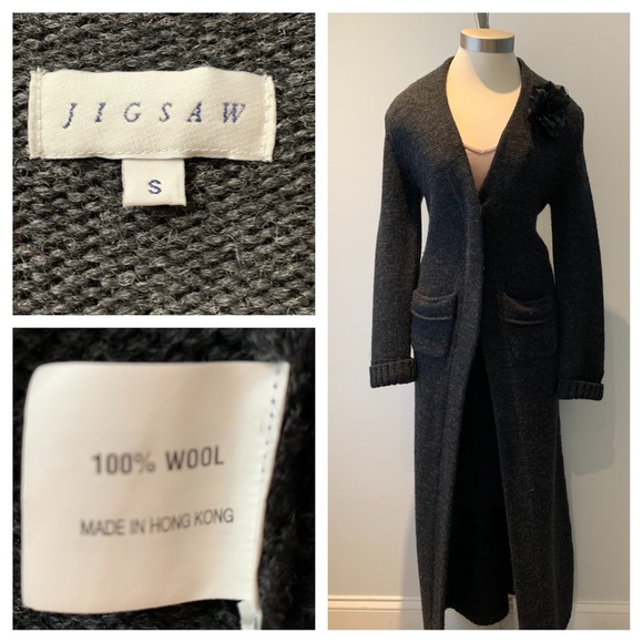 JIGSAW Long Wool Sweater/Coat - Picture 5 of 5